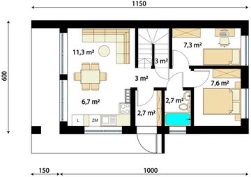 Parter projektu - Stodoła 1 mk