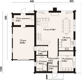 Parter projektu - Głogoczów 23 dw