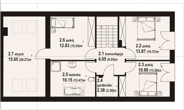 Poddasze projektu - Podbrzezie ab