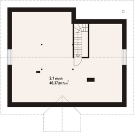 Poddasze projektu - Polańczyk 6m
