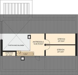 Poddasze projektu - APS 407