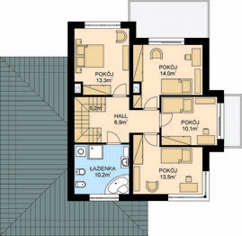 Piętro 1 projektu - APS 266 ECO