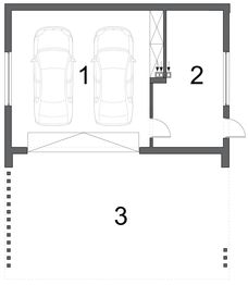 Rzut parteru projektu - BK-32