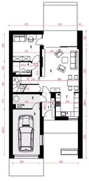 Parter projektu - Talia z garażem 1-st. [A]