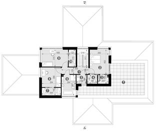 Piętro 1 projektu - BrickHouse 705