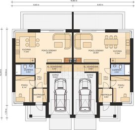 Parter projektu - APS 307 wariant 2 dwulokalowy
