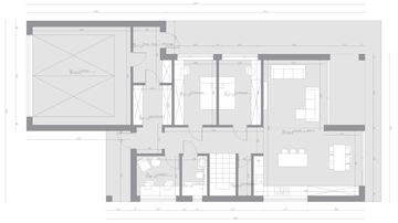 Parter - Dom szkieletowy Open Sky 195