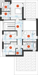 Piętro 1 projektu - Willa Prestige 4