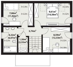 Poddasze projektu - Helen drewniana