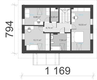 Poddasze projektu - uA450
