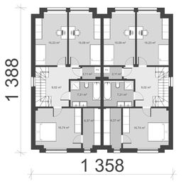 Piętro 1 projektu - uA433v1