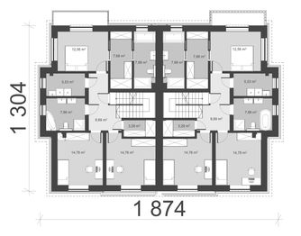 Piętro 1 projektu - uA417