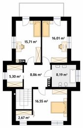 Piętro 1 projektu - Cyprys 10