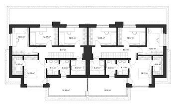 Piętro 1 projektu - Domidea 152