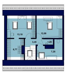 Poddasze projektu - Domidea 151 s