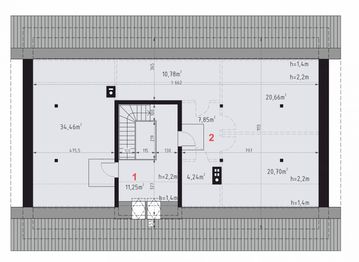 Poddasze projektu - Domena 145 B2