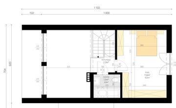 Poddasze projektu - Stodoła 2 mk