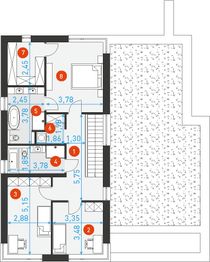 Piętro 1 projektu - Willa Nova 1