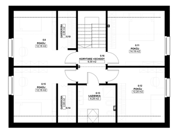 Poddasze - Dom prefabrykowany Stodoła 150A