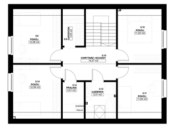 Poddasze - Dom prefabrykowany Stodoła 150B