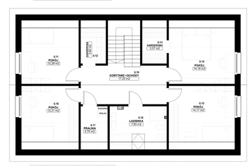 Poddasze - Dom prefabrykowany Stodoła 180B