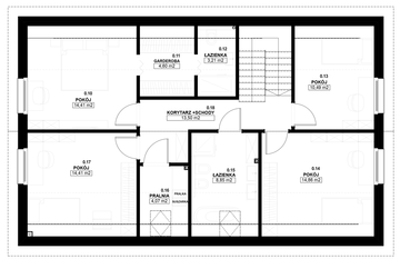 Poddasze - Dom prefabrykowany Stodoła 180C