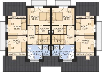 Poddasze projektu - APS 049 dwulokalowy
