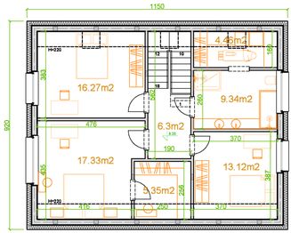 Poddasze projektu - eko Typowy 80