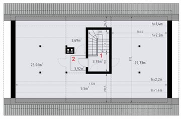 Poddasze projektu - Domena 165 C