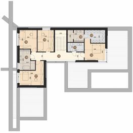 Piętro 1 projektu - Dom Symetra