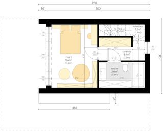 Poddasze projektu - Stodoła mini drewniana