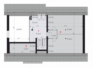 Poddasze projektu - Domena 128 C1