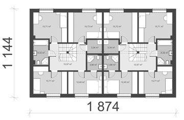 Piętro 1 projektu - uA406v1