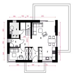 Parter projektu - Hazi bez garażu [B]