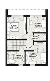 Poddasze projektu - Zuza 2 drewniana