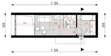 Poddasze projektu - DM4 - wersja drewniana