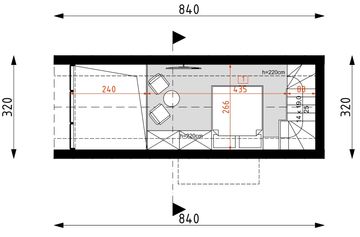 Poddasze projektu - DM5 - wersja drewniana