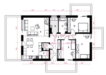 Parter projektu - Lena bez garażu [B]