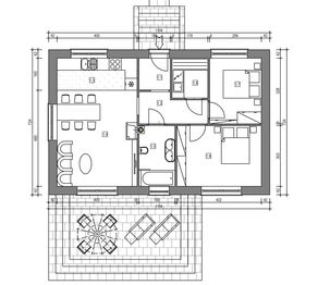 Parter projektu - Domek na Miodowej 62-DD (003 ET 62-DD)