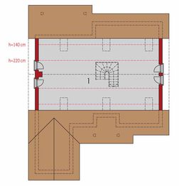 Poddasze projektu - Rózia G1 energo plus