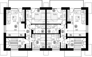 Poddasze projektu - Dwulokalowy 6