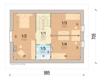 Poddasze projektu - Carino 2