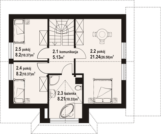 Poddasze projektu - Zawoja dw 8