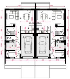 Parter projektu - Głuszec III Mode z garażem 1-st. [A-ZBL1]