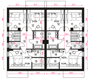 Poddasze projektu - Głuszec III Mode z garażem 1-st. [A-ZBL1]
