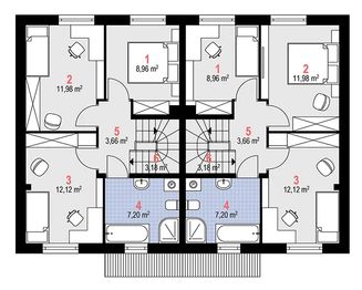 Piętro 1 projektu - Liszka 2 Multi Duolit (1939)