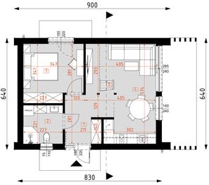 Parter projektu - DM15 - wersja drewniana
