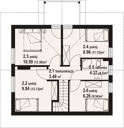 Poddasze projektu - Łącko dw 9