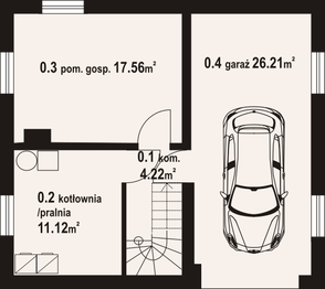 Piwnica projektu - Łącko dw 9