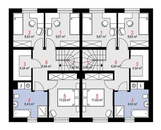 Piętro 1 projektu - Liszka G Multi Duolit (1951)
